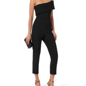 CUSHNIE ET OCHS Seina Navy Jumpsuit 0